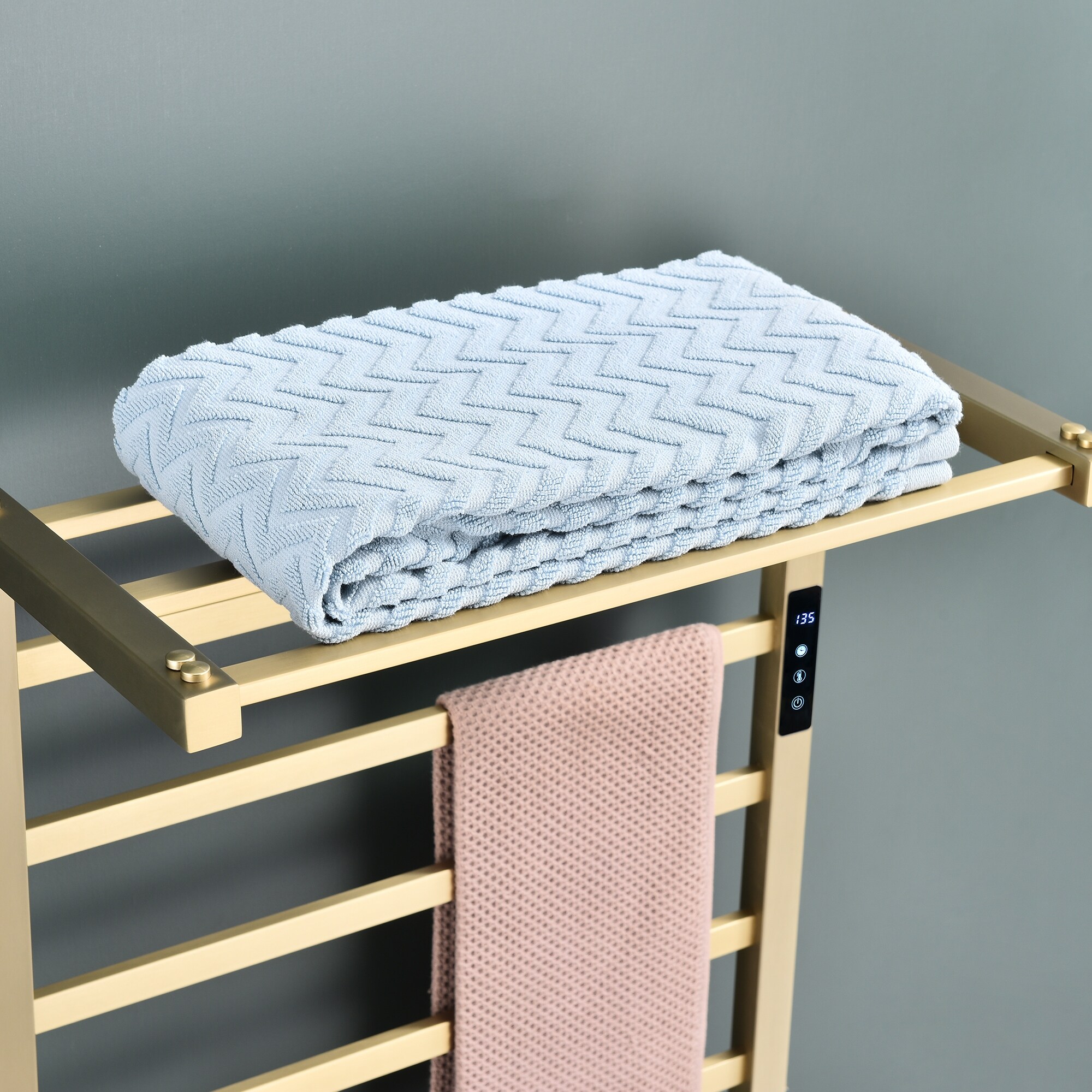 Heated towel drying rack sales bed bath and beyond