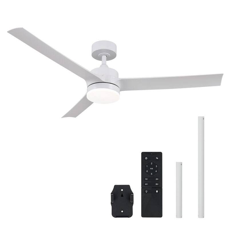 CO-Z 52" 3-Blade Reversible DC Ceiling Fan with LED Light and Remote Control
