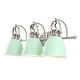 preview thumbnail 4 of 134, JONATHAN Y Sydney Farmhouse Bohemian Iron LED Vanity 3-Light - Mint Green / Nickel