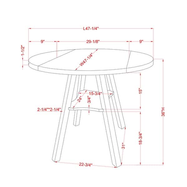 Jonah Farmhouse 47-inch Wood Drop Leaf Round Counter Height Table by Furniture of America