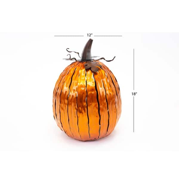 Steel Autumn Pumpkin Luminary