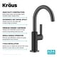 preview thumbnail 117 of 124, Kraus Oletto Single Handle 1-Hole Kitchen Bar Faucet