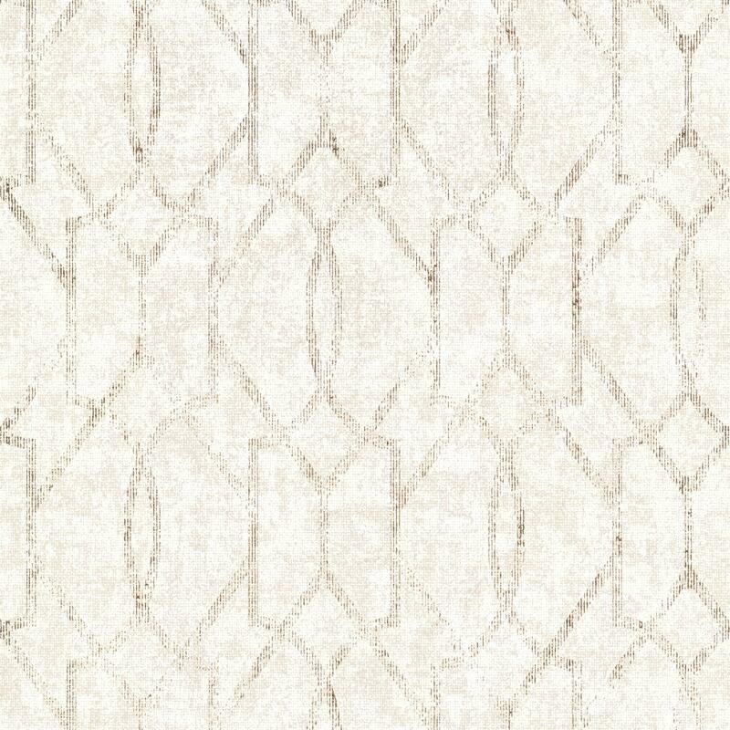 A-Street Prints Ziva Cream Trellis Wallpaper