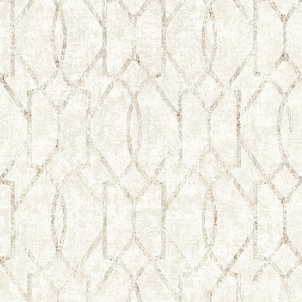 A-Street Prints Ziva Cream Trellis Wallpaper
