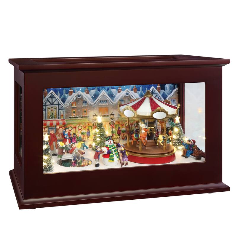 13" Heirloom Christmas Music Box