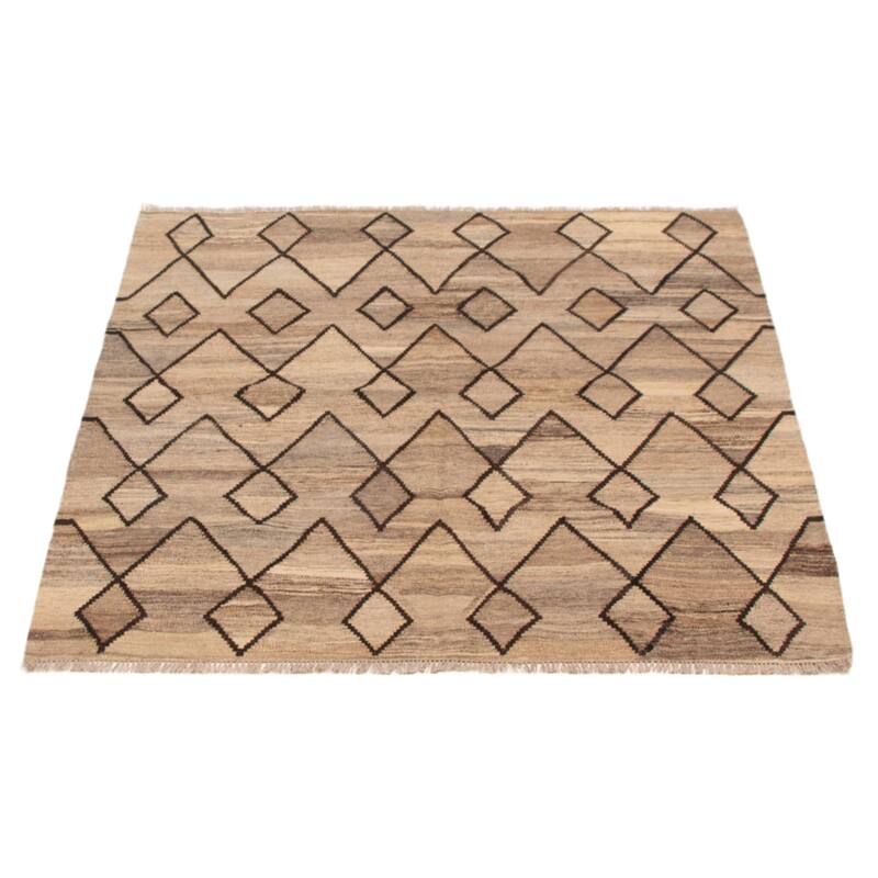 Sivas Taupe Kilim 5'3" x 5'3" - 5'3 x 5'3