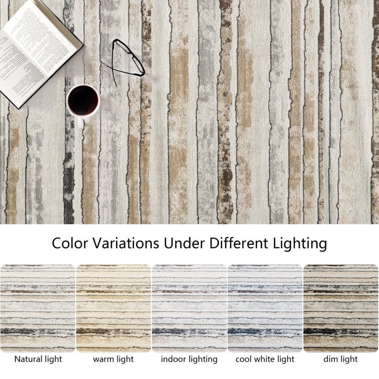 Modern Minimalist Striped Area Rug