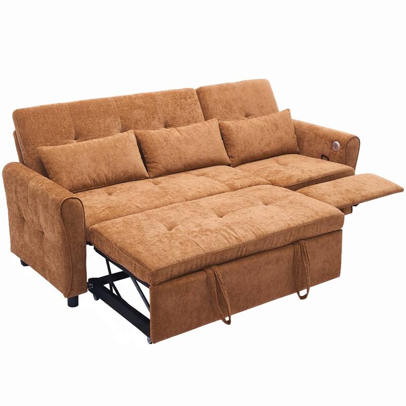 2-in-1 Sofa 82" Three-seater Sofa with a Sofa Bed