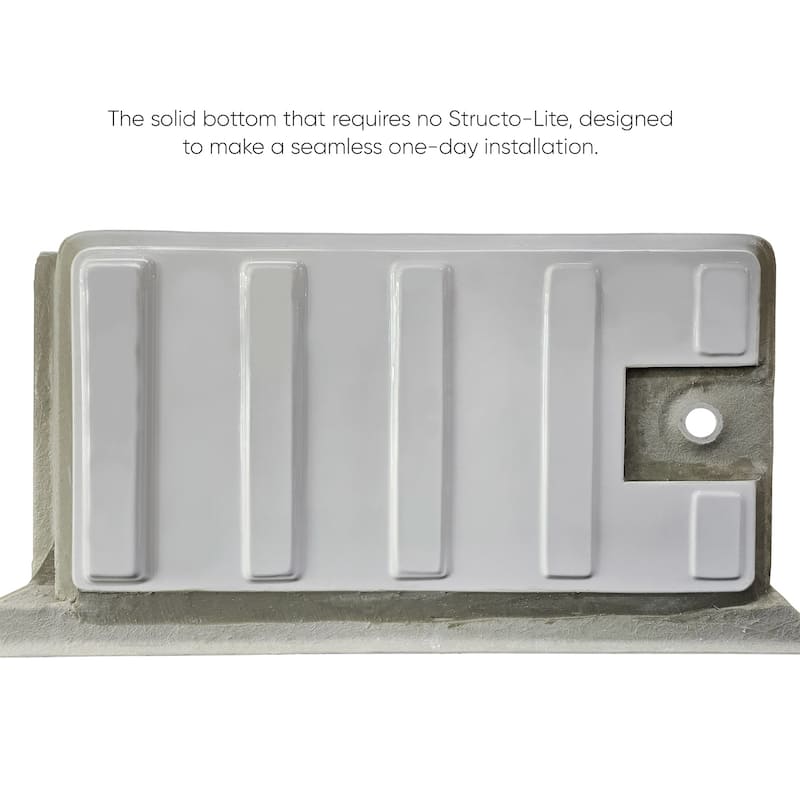 Alcove Soaking Bathtub With Right Drain Hole Options
