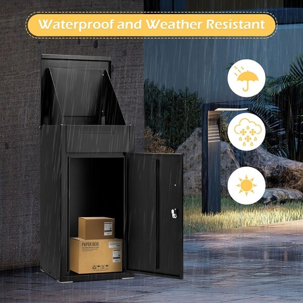 AECOJOY Package Delivery Box for Outside,Lockable Anti-Theft
