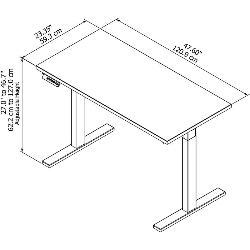 Bush Business Furniture Move 60 Series 48x24 Adjustable Standing Desk