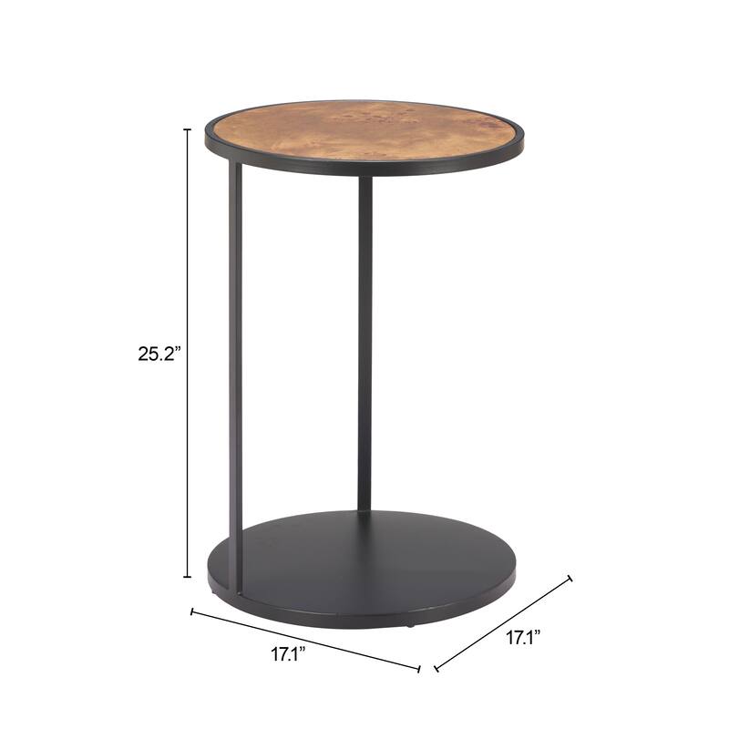Nodo Side Table Brown & Black