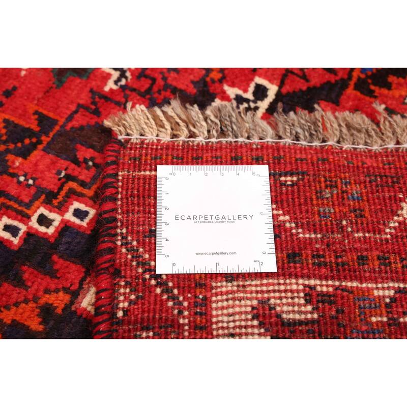 ECARPETGALLERY Hand-knotted Melis Vintage Red Wool Rug - 5'9 x 8'6