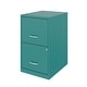 preview thumbnail 3 of 19, Space Solutions 18in. 2 Drawer Metal File Cabinet, Teal