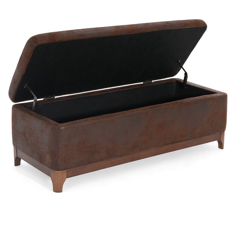 Christopher Knight Home - Orphelia Faux Leather Storage Bench