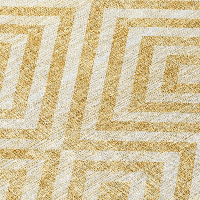HomeRoots Geometric Transitional Rectangle Outdoor Rug