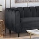 preview thumbnail 12 of 19, Bobran Modern Velvet 3-seat Sofa by Christopher Knight Home - 30.00" D x 83.25" W x 30.25" H