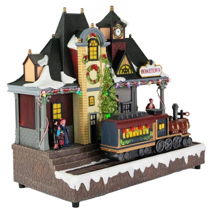 LED Lighted and Musical Christmas Train Village Display - 13"
