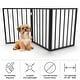 preview thumbnail 11 of 24, 3-Panel Indoor Foldable Dog Gate - 54x24-Inch Wood Freestanding Pet Fence