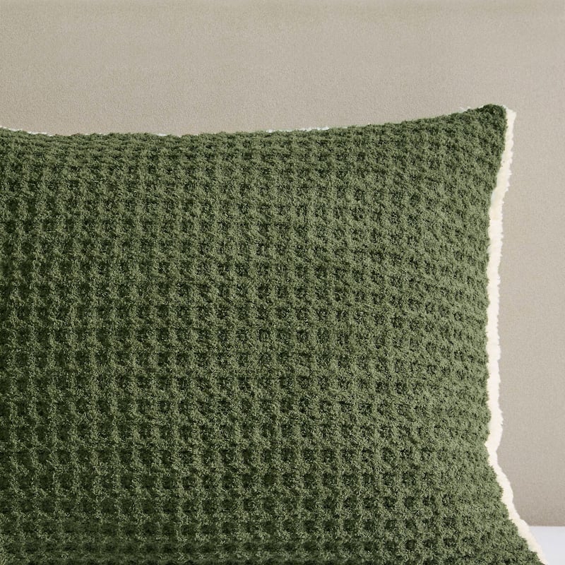 Madison Park Riordan Waffle Knit Chenille Comforter Set