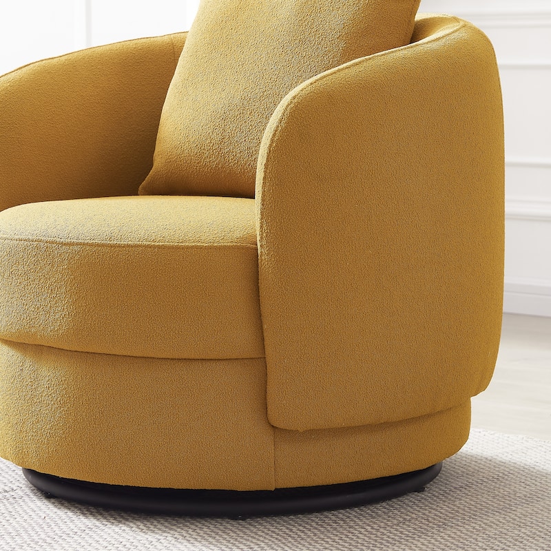 Perton Luxury Mid Century Modern French Boucle Accent Armchair