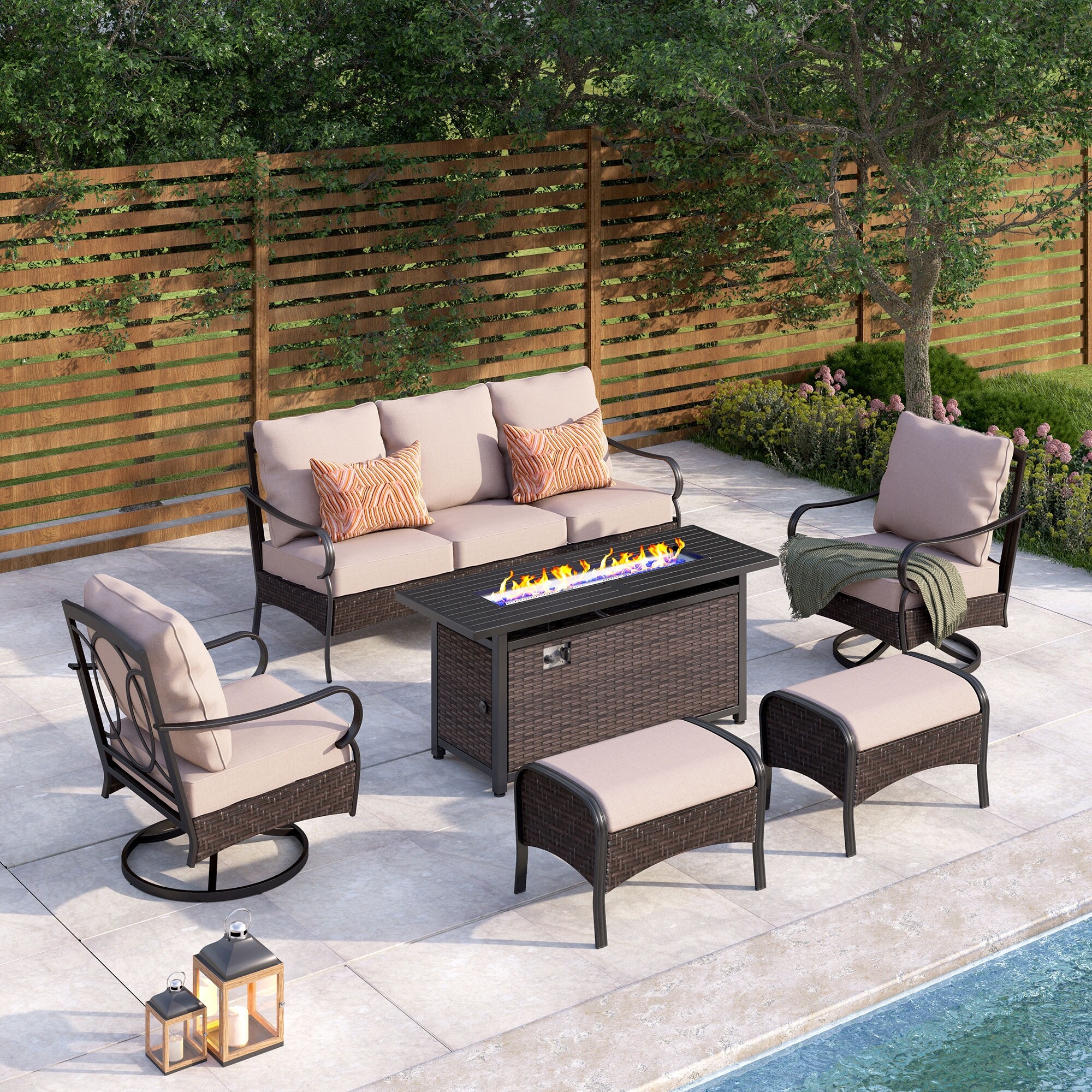 Metal conversation set outlet