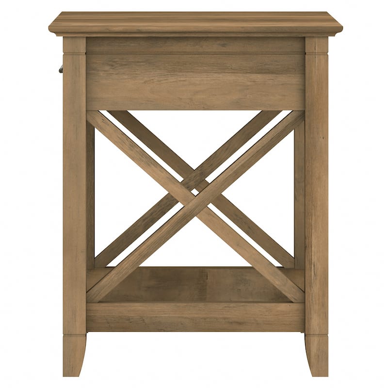 Key West Coastal Box Drawer Nightstand by Bush Furniture