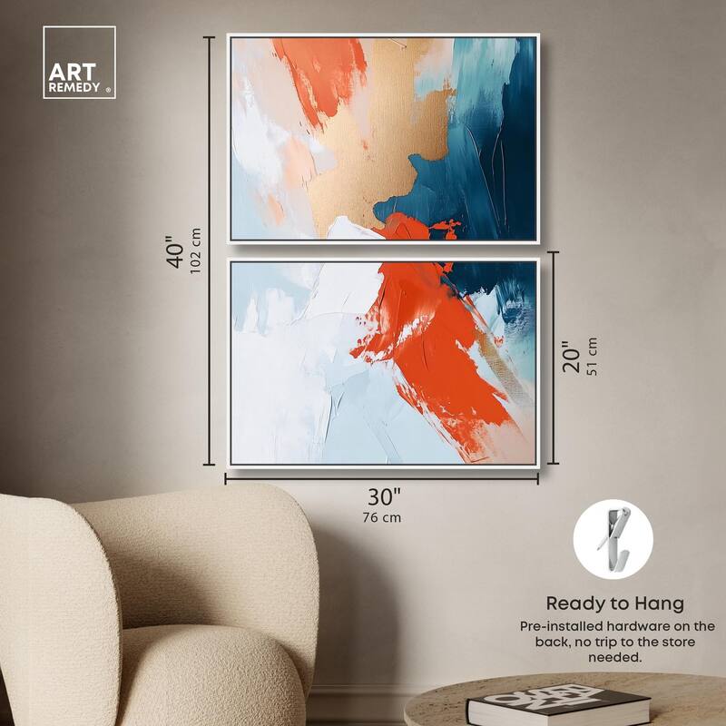 Bold and Bright III Canvas Set of 2 by Art Remedy
