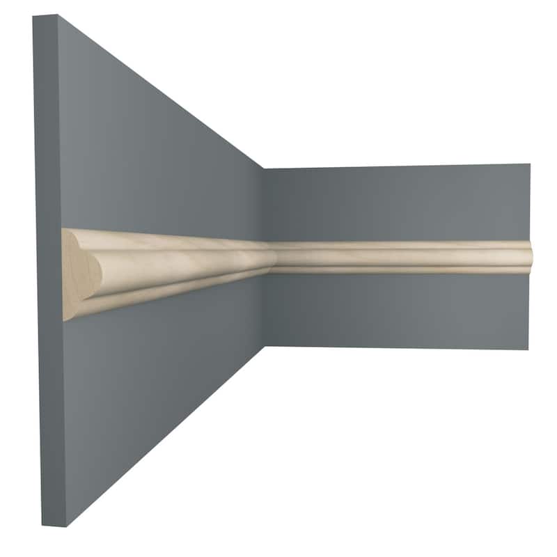 WM1215: 9/16-in x 1-1/4-in x 96-in Americraft Solid Hardwood Stain Grade Joint Moulding