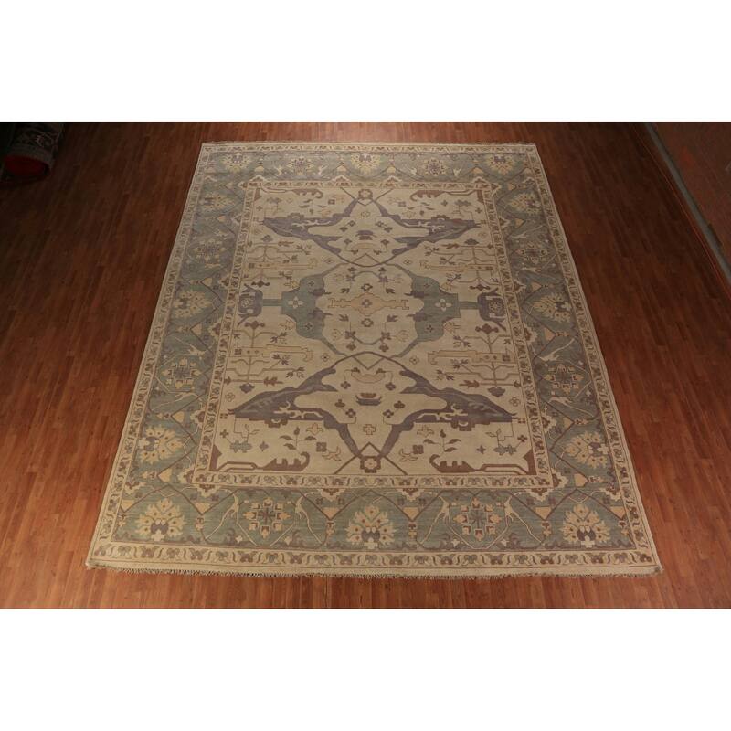 Palace Size Oushak Oriental Large Rug Handmade Wool Carpet - 12'3"x 14'0"