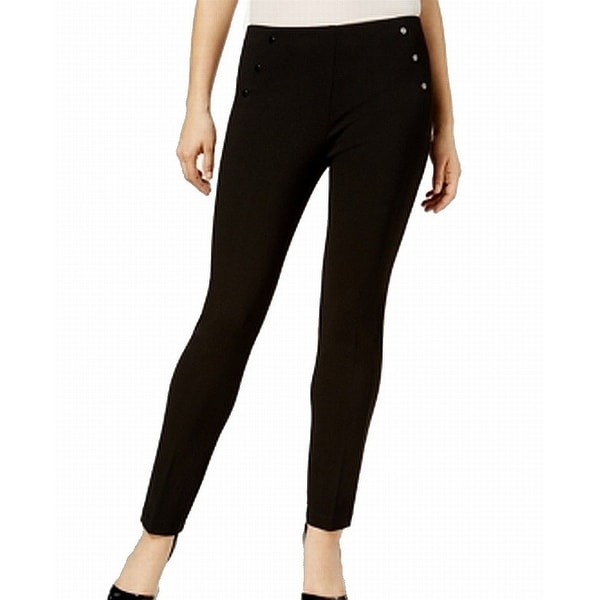 Nine West Deep Black Womens Size 16 Skinny Dress Pants Stretch