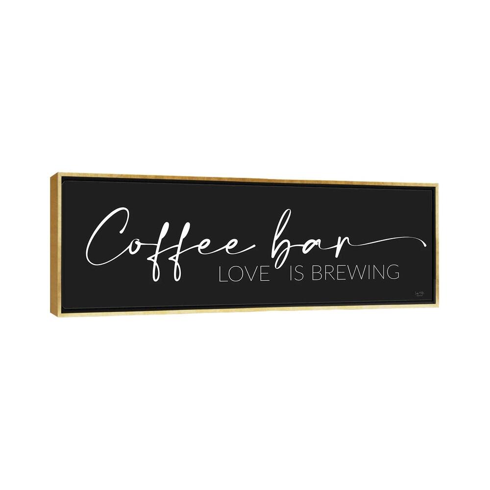 iCanvas "Coffee Bar" by Lux Me Designs Framed