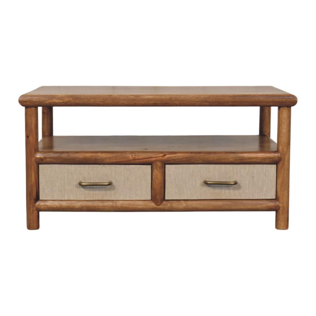 Artisan Furniture Solid Wood Solara Rattan Coffee Table , Brown
