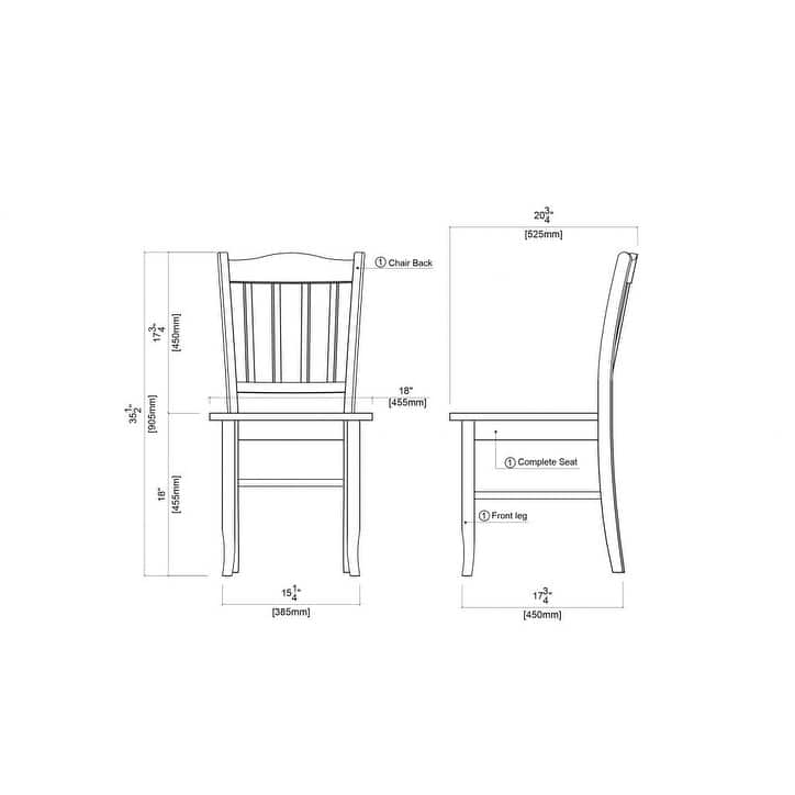 Shaker Side Dining Chairs (Set of 2)