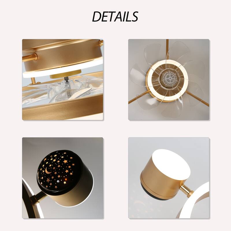 Curve Curio 3 Color Tone and 6 Fan Speed Ceiling Fan, App Control and Remote Control for Bedroom, Living Room and Dining Area