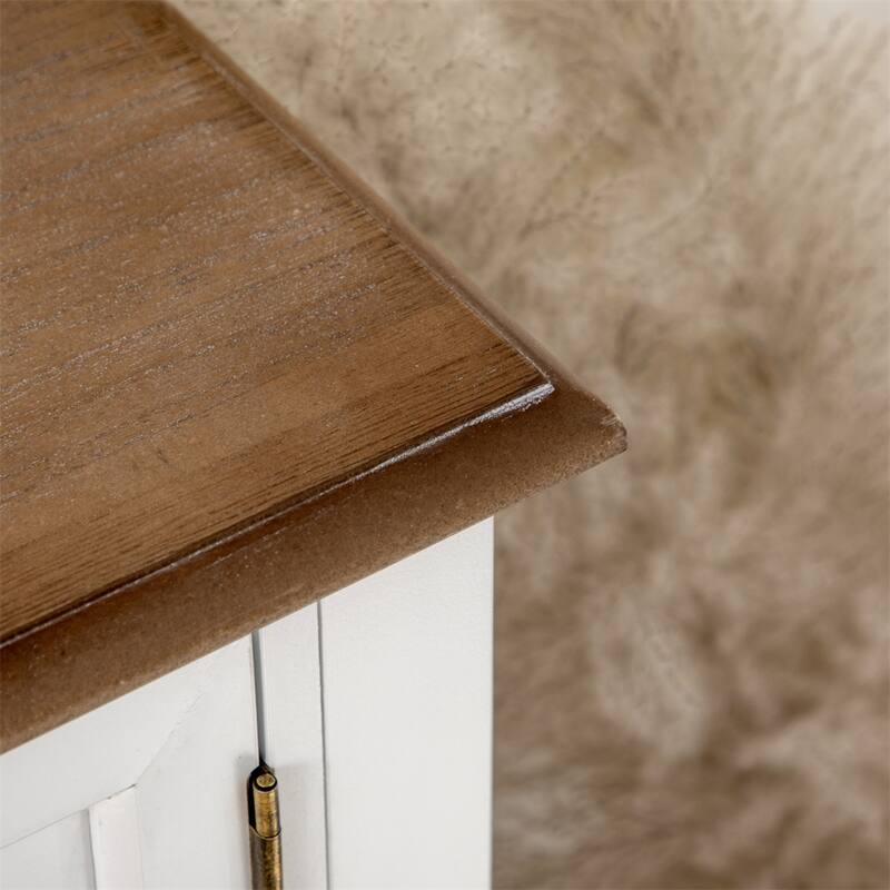 Console Table with Drawers and Bottom Shelf