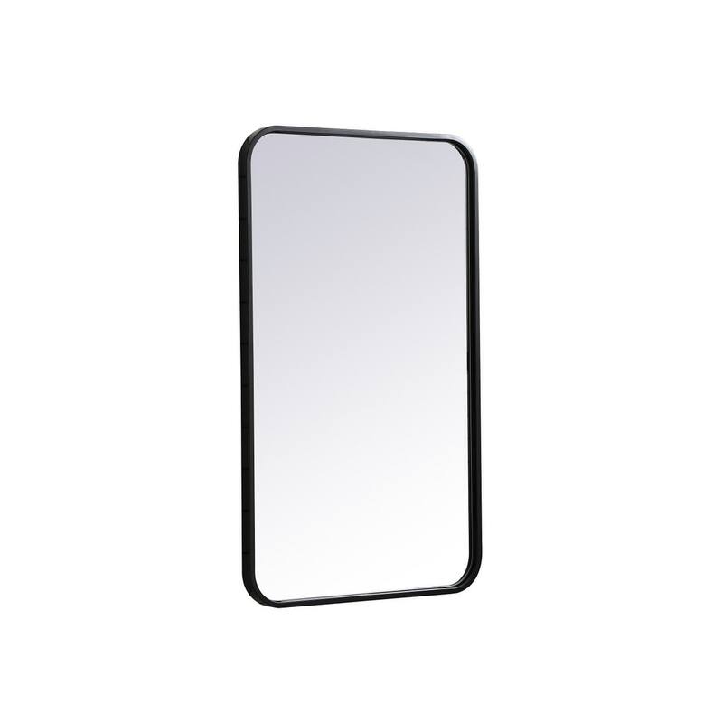 Ezra Soft Corner Metal Rectangular Mirror