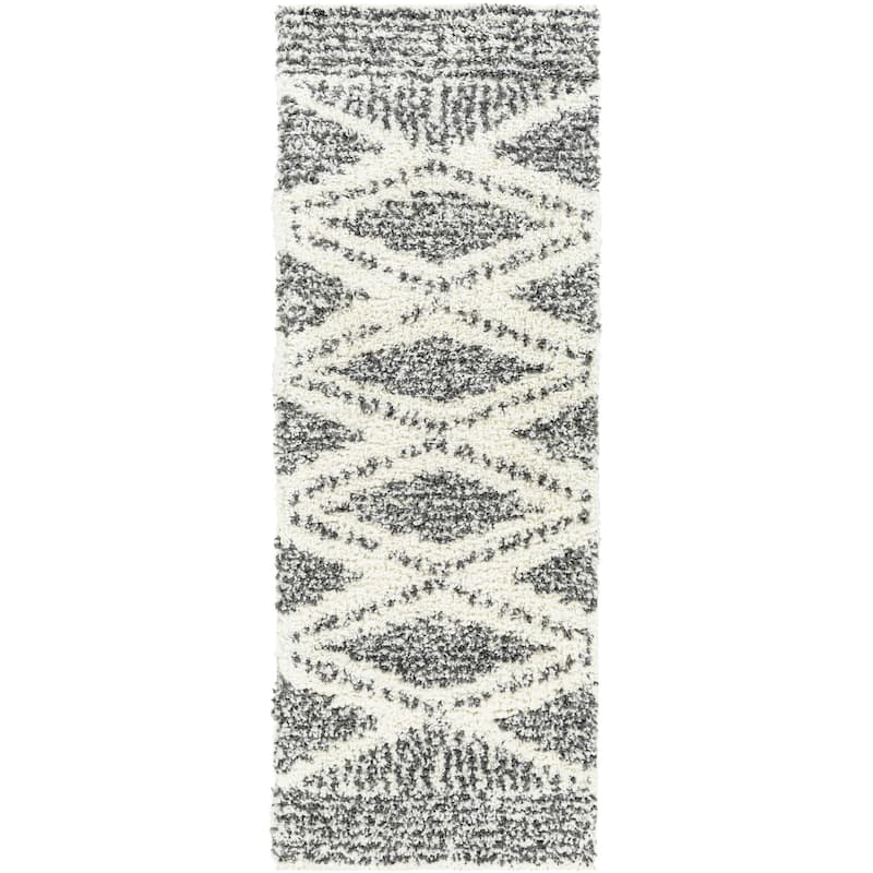 Livabliss Deluxe Shag Moroccan Tribal Area Rug