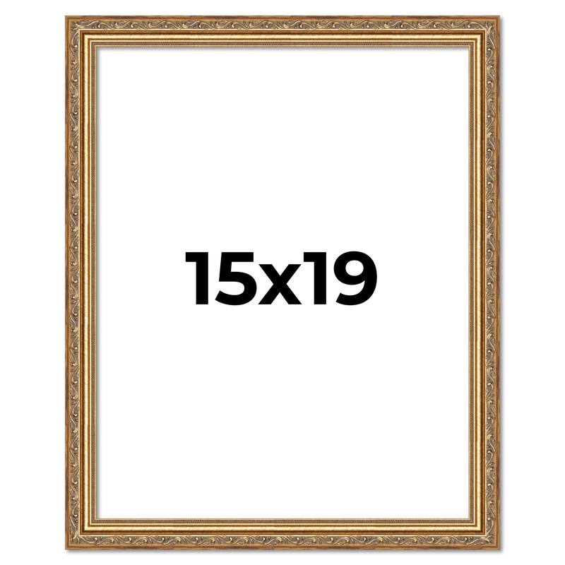 15x19 Frame Red Solid Wood Picture Frame Width 1.75 Inches | Interior Frame Depth 1 13/16 Inches