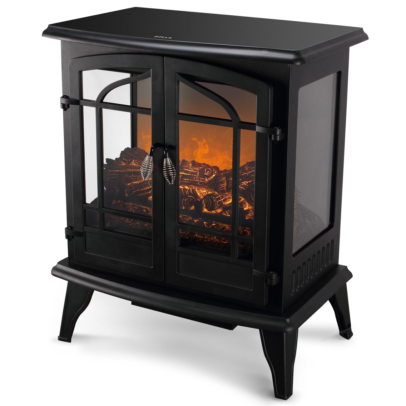 Shop Della 1400w Electric Infrared Fireplace 25 Freestanding