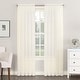 preview thumbnail 1 of 3, No. 918 Emily Voile Sheer Rod Pocket 1-Piece Curtain Panel, Single Panel 59x108 - Eggshell
