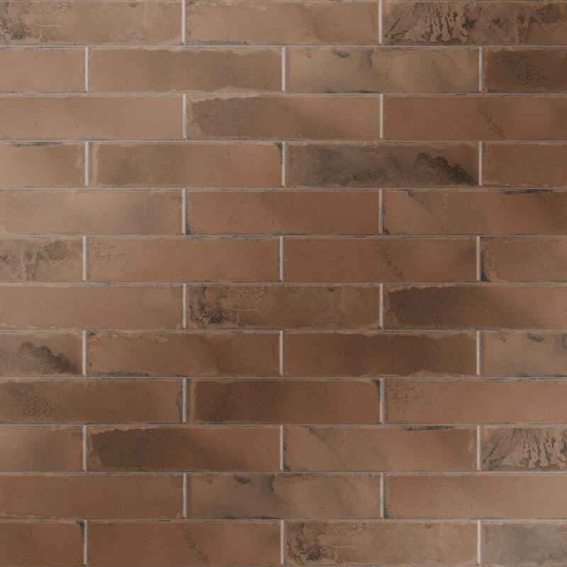 Merola Tile Luca Amber 3-1/8" x 12-3/8" Ceramic Wall Tile