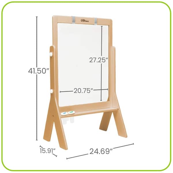dimension image slide 1 of 3, Peek A Boo Adjustable Height Art Easel