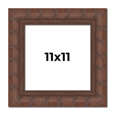 11x11 Frame Pewter Solid Wood Picture Frame Width 1.625 Inches | Interior Frame Depth 0.6875 Inches