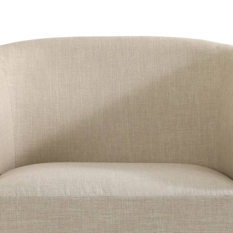 31.1'' W Modern Barrel Swivel Accent Chair