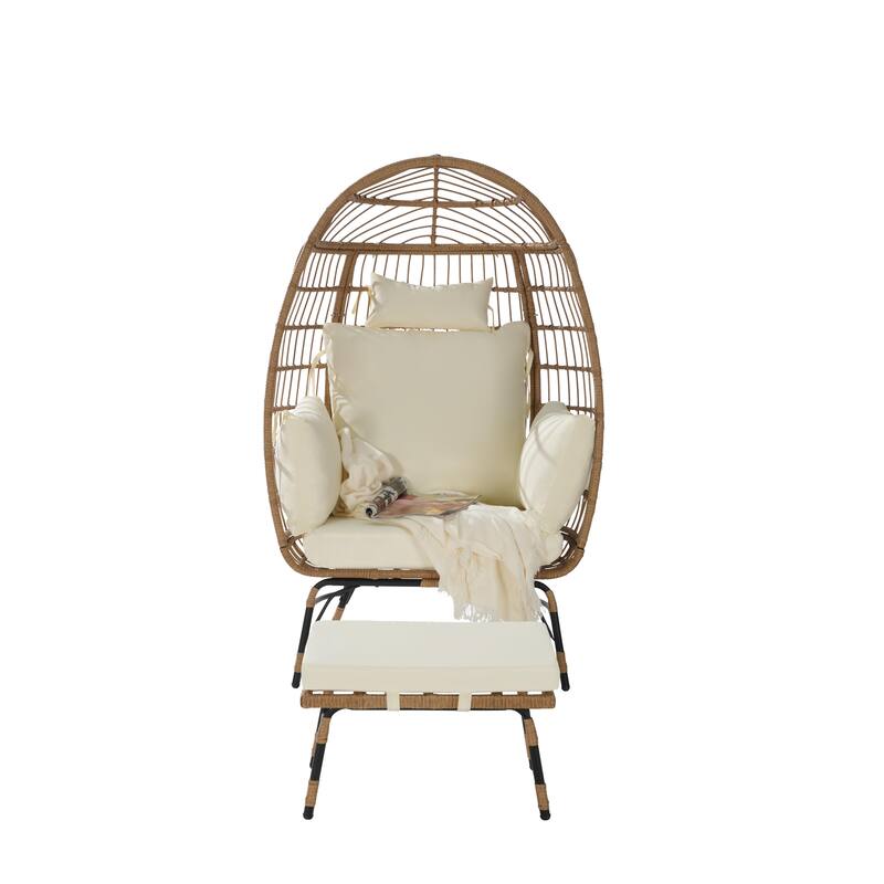 Wicker Egg Chair (Excluding the table)