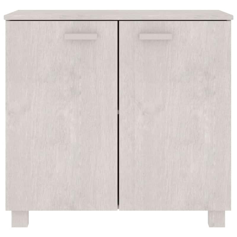 vidaXL Sideboard Buffet Cabinet for Living Room Kitchen HAMAR Solid Wood Pine - 33.5"x13.8"x31.5"