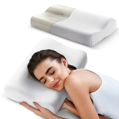 Cheer Collection Contour Memory Foam Pillow (Set of 2)