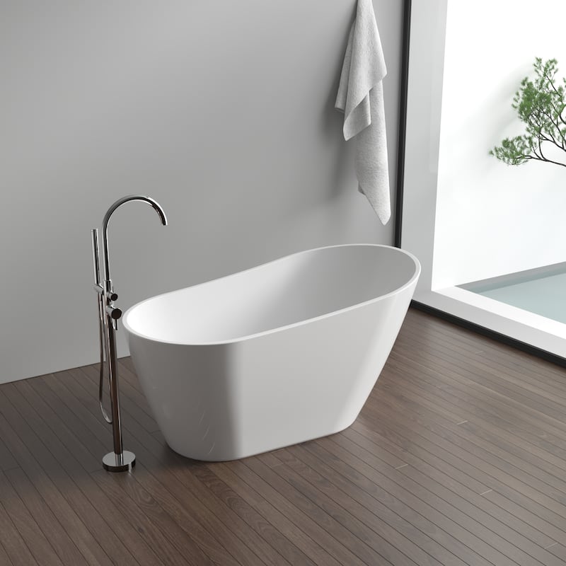 KBV 59'' x 31'' Freestanding Soaking Acrylic Bathtub GTBT0008