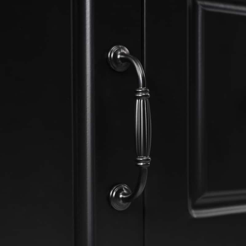 Roomfitters Bathroom Vanity with Sink, Single Cabinet with Soft-closing Door and Three Soft-closing Drawers, Retro Handles